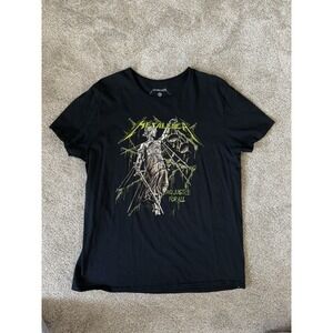 Metallica Vintage And Justice For All Blue T-shirt Men's Sz XL Fantastic Shape!